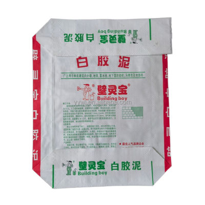 ISO9001:2008 Certified 25KG 50KG PP Valve Woven Cement Sack with Square Bottom and Heat Seal
