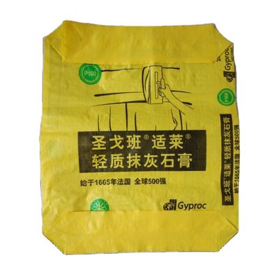 25kg ISO9001:2008 Certified Moisture Proof PP Valve Bag for Cement and Mortar Packaging