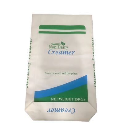 качество  Food-Grade Paper Open Mouth Bag with  Block Bottom for 25kg Non Dairy Creamer завод
