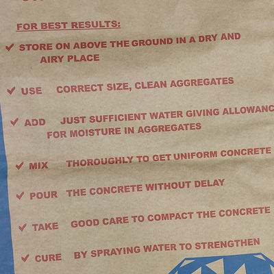 20kg Multiwall 3 курсируют бумажные мешки для того чтобы сделать сумки водостойким цемента упаковывая с прилипателем