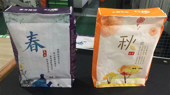 Звезда BOPP объявления прокатала сумку сплетенную PP блока цемента сумок пластикового нижнюю 40KG 50KG