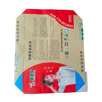 Дно BOPP блока цемента прокатало сплетенный клапан PP сумок кладет 25KG в мешки 40KG 50KG