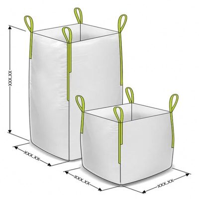 Громоздк цемента конструкции кладет плоскую нижнюю сумку в мешки 1 тонны оптовую с печатанием