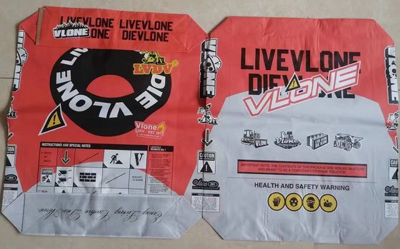 Водоустойчивые 2 курсируют бумажные мешки подгоняли сумки 90gsm цемента 20kg с печатанием