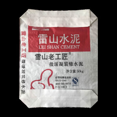 Крафт-мешки из полипропиленовой ткани с клапаном и блочным дном для упаковки цемента