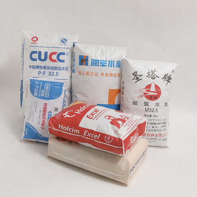 25 кг 50 кг экологически чистый тканевый пустой пакет из цемента Пластиковый цементный пакет