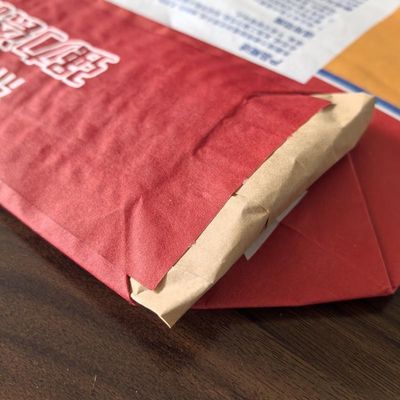 3 слоя 80GSM бумаги и 1 слой пленки бумажные клапаны с блоком нижней части цементные упаковочные мешки 20 кг 25 кг с вставкой рукава