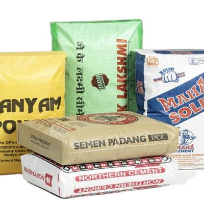 Тканевый полипропиленовый ламинированный трубчатый клапанный пакет для 50 кг квадратного дна цементный пакет Поверхность печати 100% девственный полипропилен