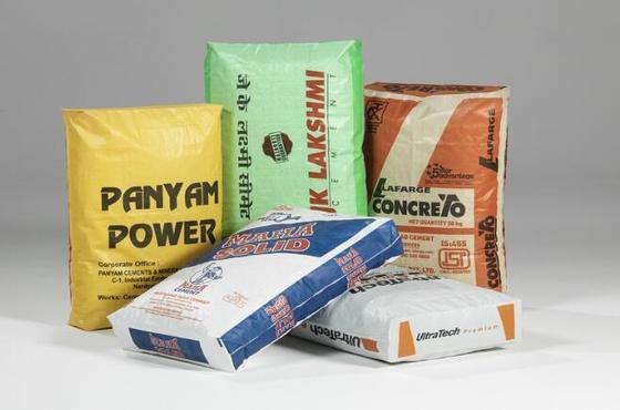 Тканевый полипропиленовый ламинированный трубчатый клапанный пакет для 50 кг квадратного дна цементный пакет Поверхность печати 100% девственный полипропилен