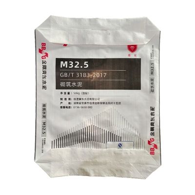 Прочная полипропиленовая тканая клапанная мешкотара для упаковки цемента весом 50 кг, влагостойкая