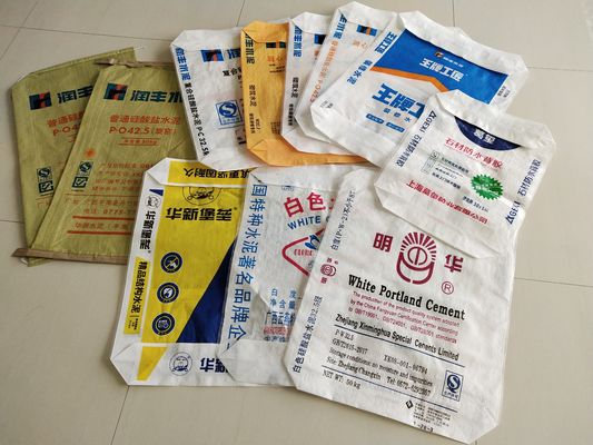 Мешок для цемента 80GSM PP клапанный ламинированный многоцветная печать 20-50 кг