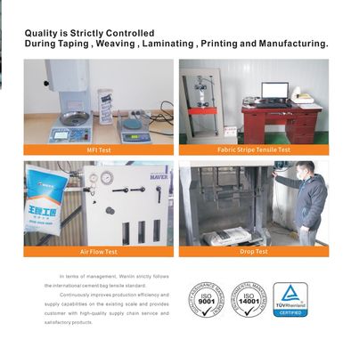 PP цементный клапанный мешок 50 кг влагостойкий, сертифицированный по ISO