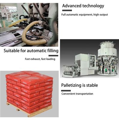 Мешок для упаковки строительных смесей 25 кг 40 кг 50 кг, полипропиленовый блочный мешок с клапаном самозакрывающимся для цементного раствора, штукатурки, гипсового порошка
