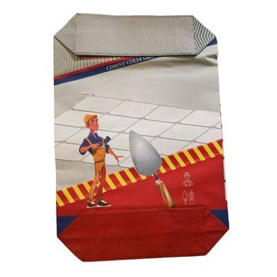 Водоустойчивые 2 курсируют бумажные мешки подгоняли сумки 90gsm цемента 20kg с печатанием