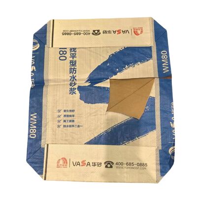PP Woven Valve Bag with Inner Paper Liner for 20KG 25KG 40KG Cement Dry Mixtures Packaging